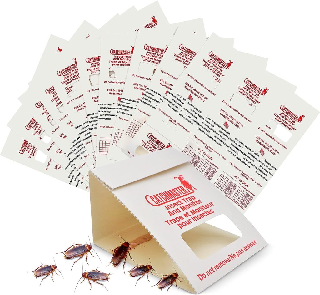 Catchmaster 100i – Trampas Cucarachas – 30 Piezas – adhesivas de máxima calidad – Sin veneno ni biocidas – Seguro para Niños y Mascotas